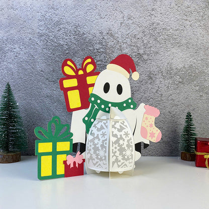Christmas Ghost 3 - 3D Christmas Lantern File - Cricut File  - VEKTOR KRAFT