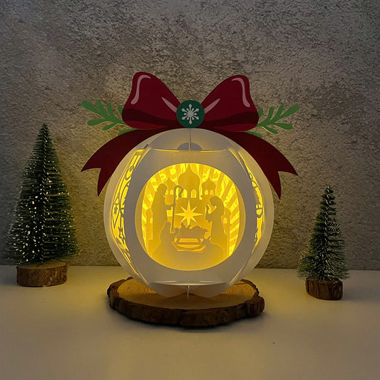 Christmas Globe - 3D Christmas Lantern File - Cricut File  - VEKTOR KRAFT