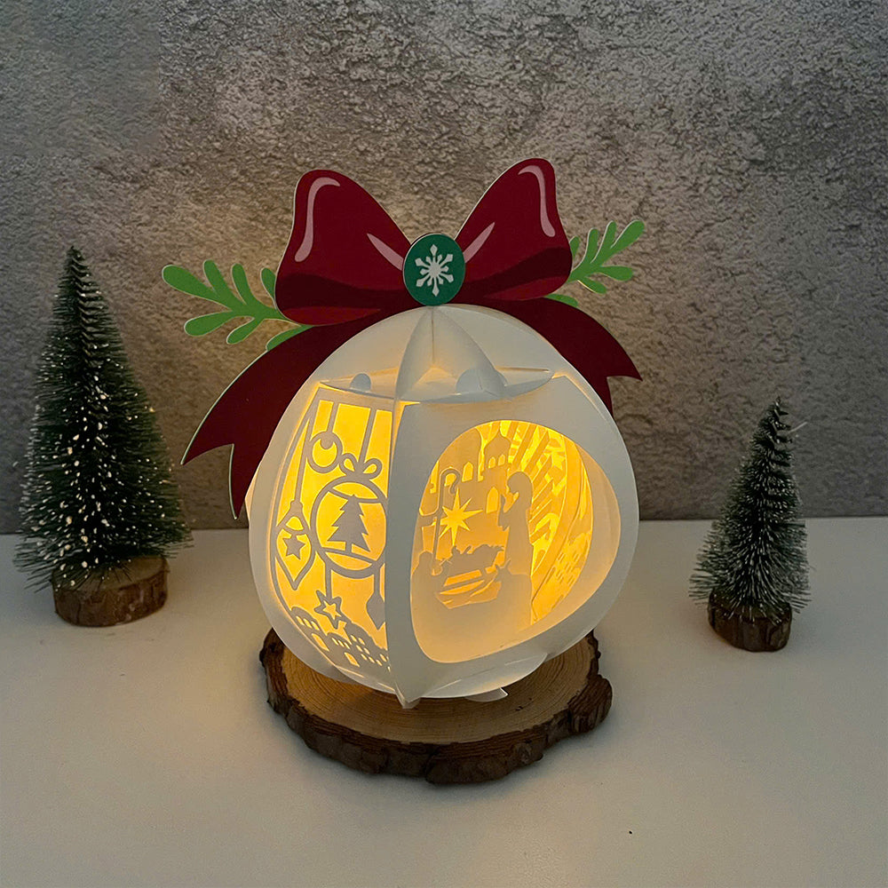 Christmas Globe - 3D Christmas Lantern File - Cricut File  - VEKTOR KRAFT