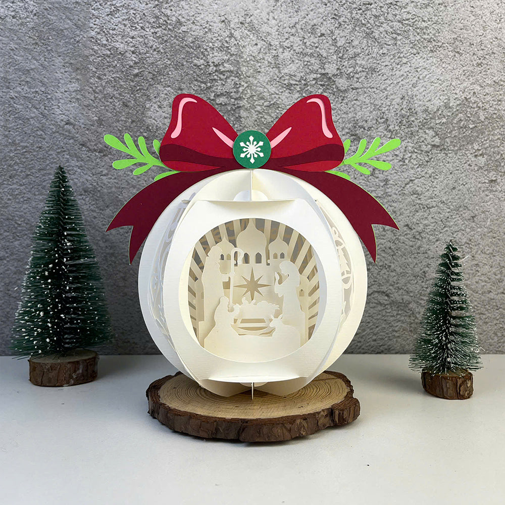 Christmas Globe - 3D Christmas Lantern File - Cricut File  - VEKTOR KRAFT