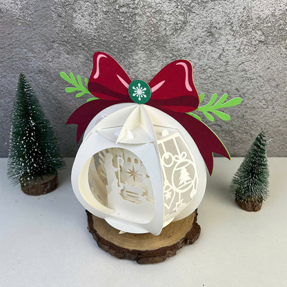 Christmas Globe - 3D Christmas Lantern File - Cricut File  - VEKTOR KRAFT