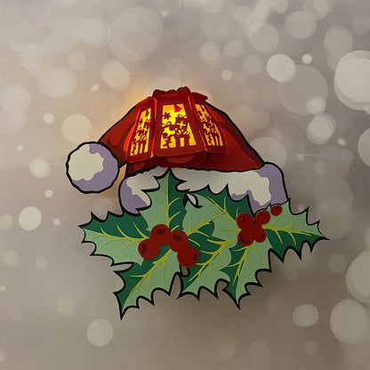 Christmas Hat - 3D Christmas Lantern File - Cricut File  - VEKTOR KRAFT