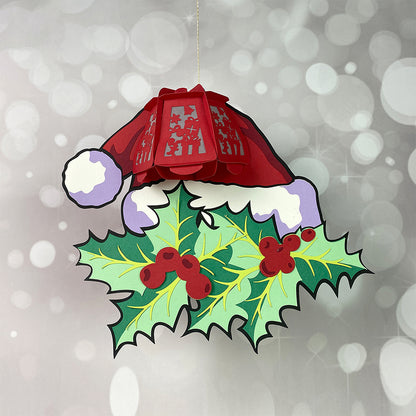 Christmas Hat - 3D Christmas Lantern File - Cricut File  - VEKTOR KRAFT