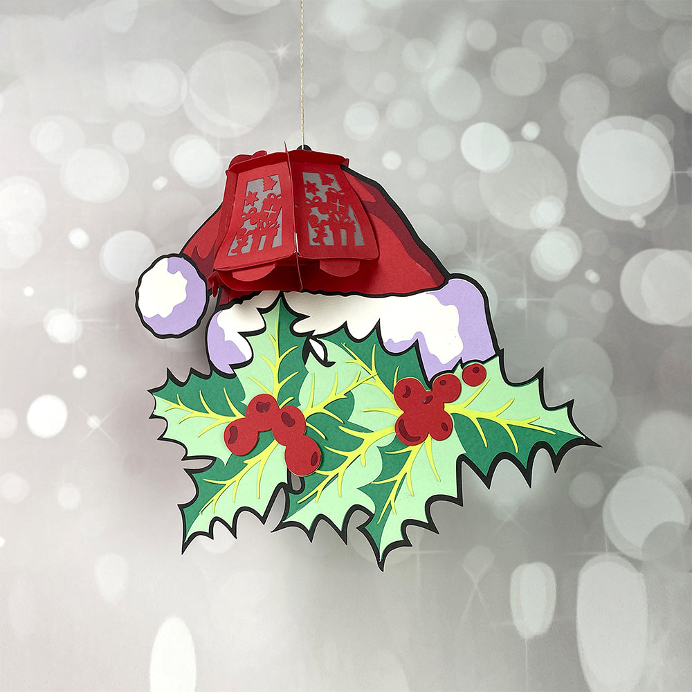 Christmas Hat - 3D Christmas Lantern File - Cricut File  - VEKTOR KRAFT
