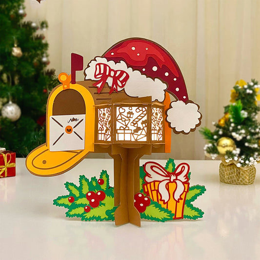 Christmas Mailbox - 3D Christmas Lantern File - Cricut File  - VEKTOR KRAFT