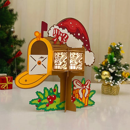 Christmas Mailbox - 3D Christmas Lantern File - Cricut File  - VEKTOR KRAFT