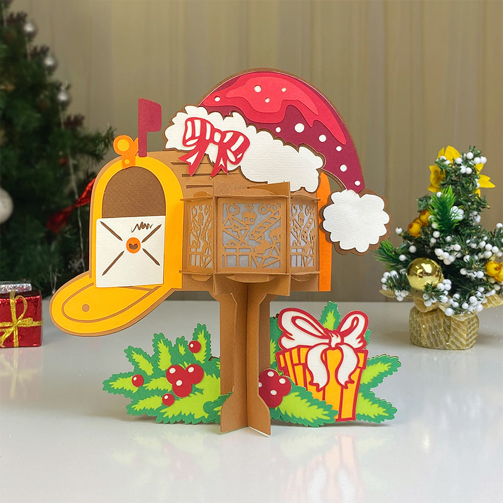 Christmas Mailbox - 3D Christmas Lantern File - Cricut File  - VEKTOR KRAFT