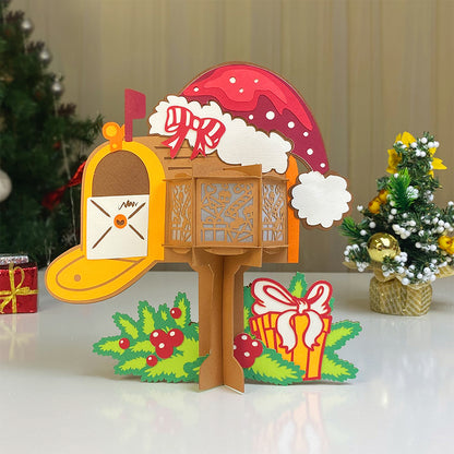 Christmas Mailbox - 3D Christmas Lantern File - Cricut File  - VEKTOR KRAFT
