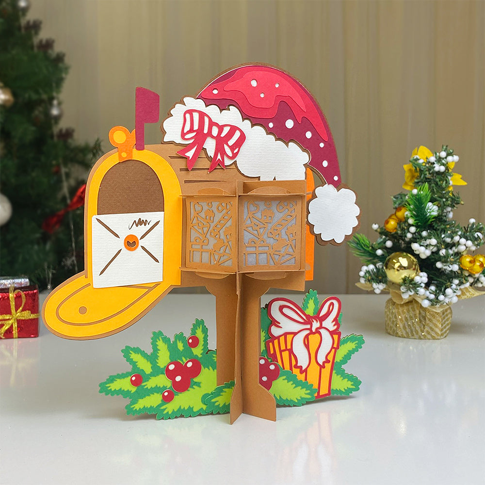 Christmas Mailbox - 3D Christmas Lantern File - Cricut File  - VEKTOR KRAFT