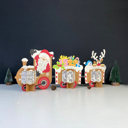 Christmas Train - 3D Christmas Lantern File - Cricut File  - VEKTOR KRAFT