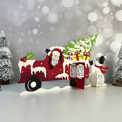 Christmas Truck - 3D Christmas Lantern File - Cricut File  - VEKTOR KRAFT