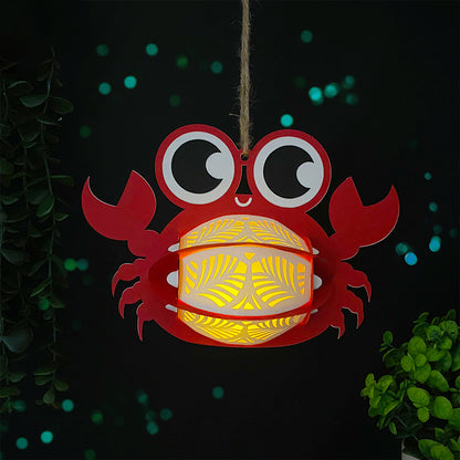 Crab - 3D Animal Paper Lantern File  - Cricut File  - VEKTOR KRAFT