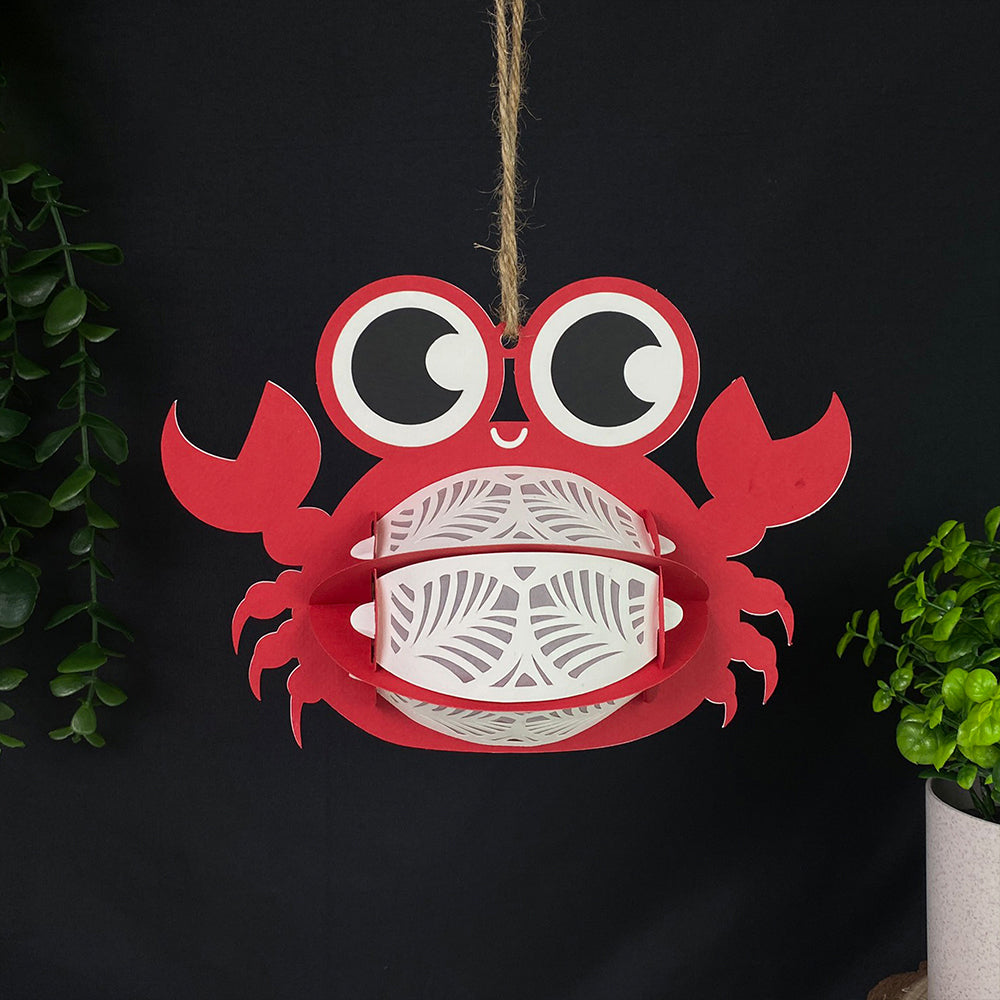 Crab - 3D Animal Paper Lantern File  - Cricut File  - VEKTOR KRAFT