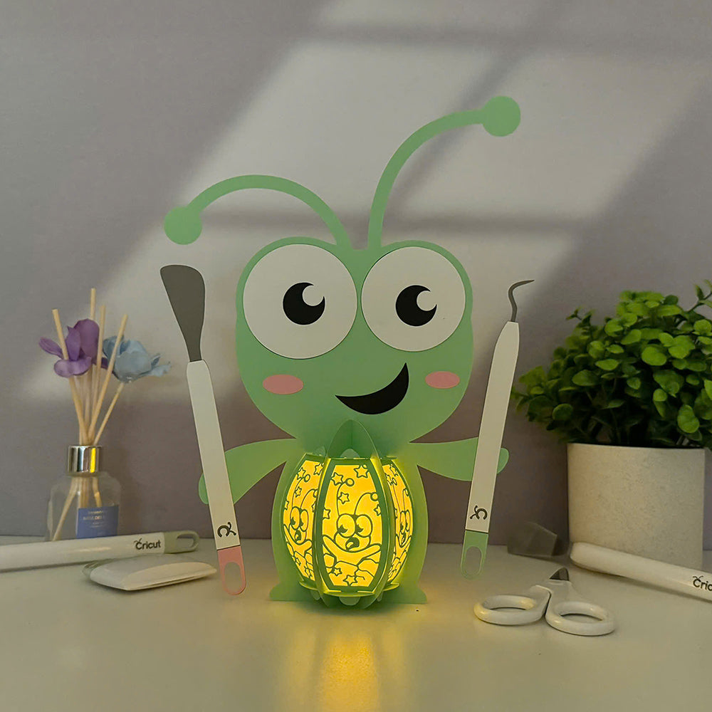 Cricut Cutie - 3D Paper Cut Lantern File 3  - Cricut File  - VEKTOR KRAFT