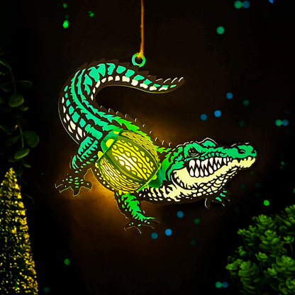 Crocodile - 3D Animal Paper Cut Lantern File 3  - Cricut File  - VEKTOR KRAFT