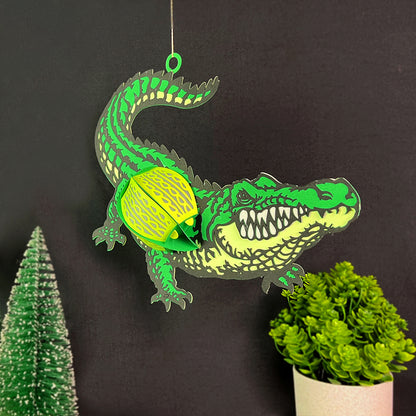 Crocodile - 3D Animal Paper Cut Lantern File 3  - Cricut File  - VEKTOR KRAFT