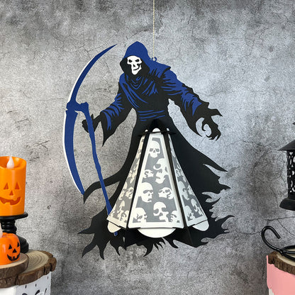 Death - 3D Halloween Paper Cut Lantern File - Cricut File  - VEKTOR KRAFT