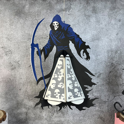 Death - 3D Halloween Paper Cut Lantern File - Cricut File  - VEKTOR KRAFT