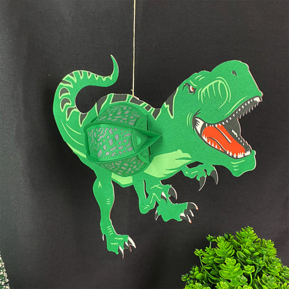 Dinosaurs - 3D Animal Paper Cut Lantern File  - Cricut File  - VEKTOR KRAFT