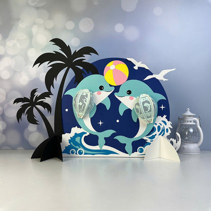 Dolphin - 3D Animal Paper Cut Lantern File  - Cricut File  - VEKTOR KRAFT