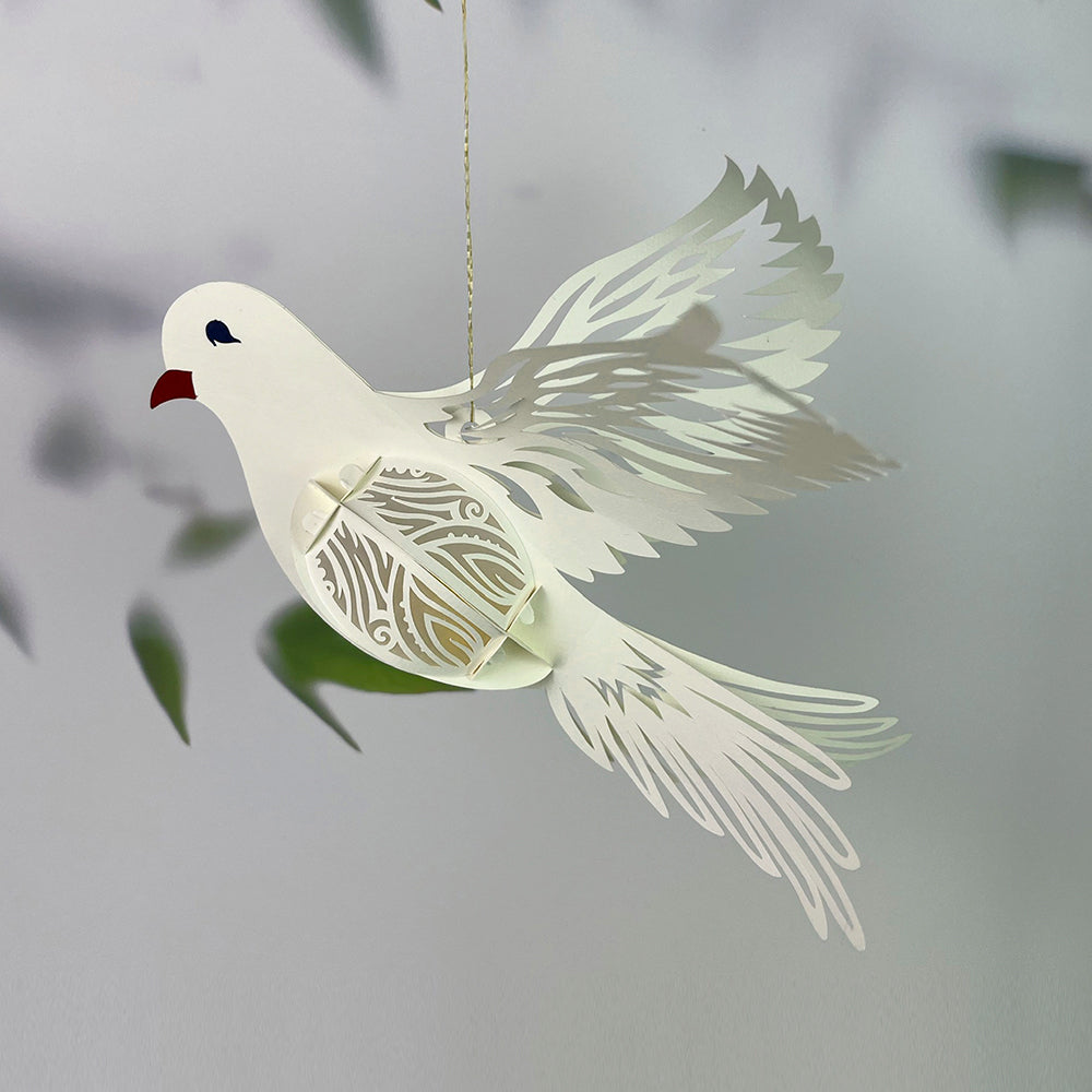 Dove - 3D Animal Paper Cut Lantern File  - Cricut File  - VEKTOR KRAFT