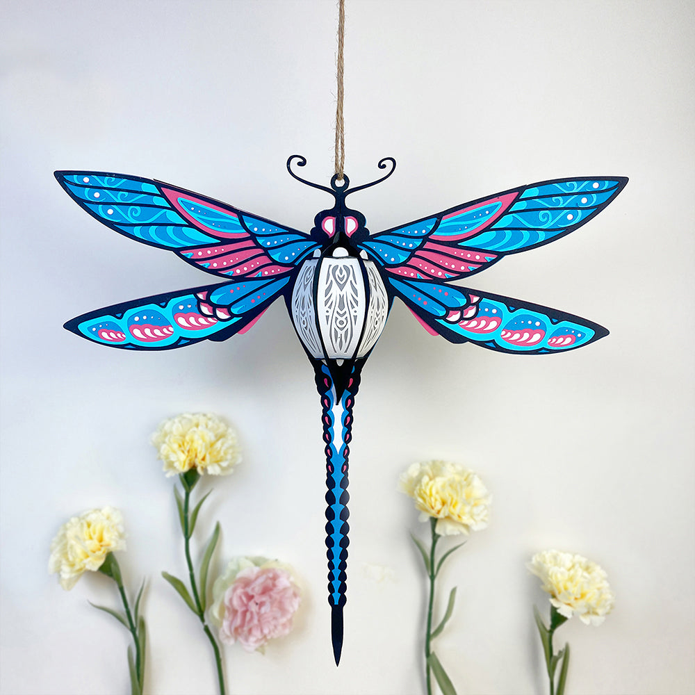 Dragonfly - 3D Animal Paper Cut Lantern File  - Cricut File  - VEKTOR KRAFT