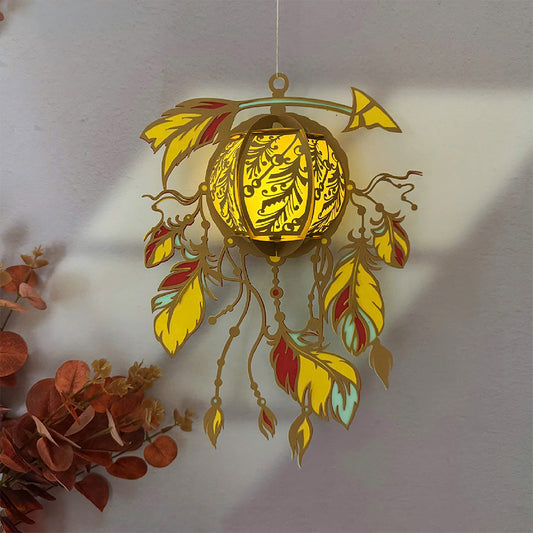 Dreamcatcher 3 - 3D Paper Cut Lantern File  - Cricut File  - VEKTOR KRAFT