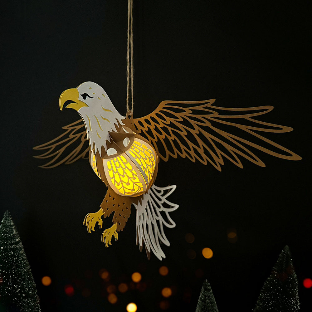 Eagle - 3D Animal Paper Cut Lantern File  - Cricut File  - VEKTOR KRAFT