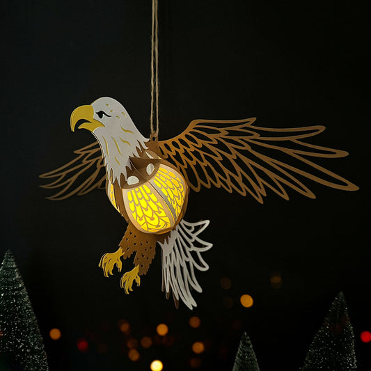 Eagle - 3D Animal Paper Cut Lantern File  - Cricut File  - VEKTOR KRAFT