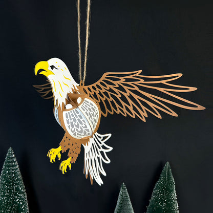 Eagle - 3D Animal Paper Cut Lantern File  - Cricut File  - VEKTOR KRAFT