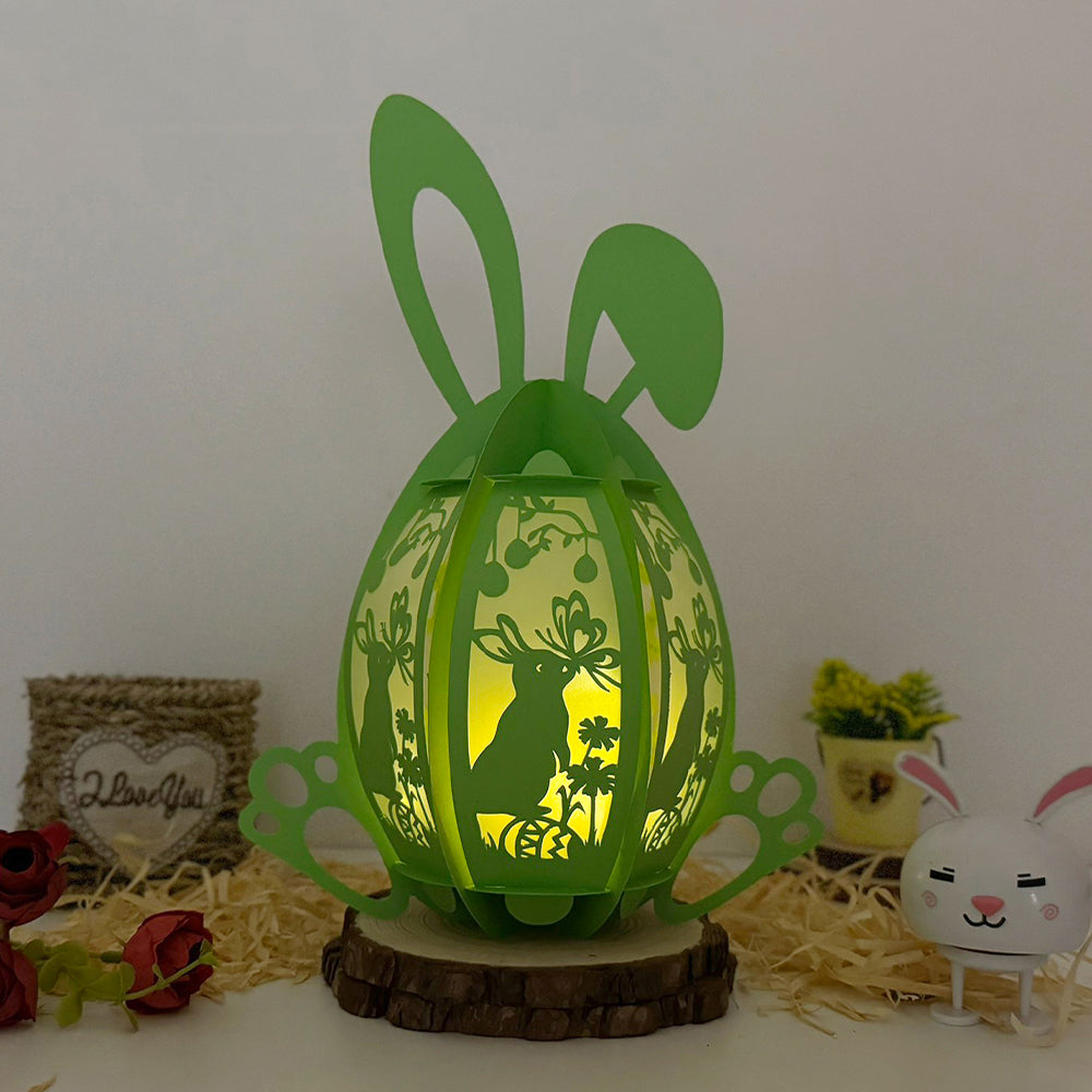 Bunny Easter - 3D Easter Egg Paper Lantern File  - Cricut File  - VEKTOR KRAFT