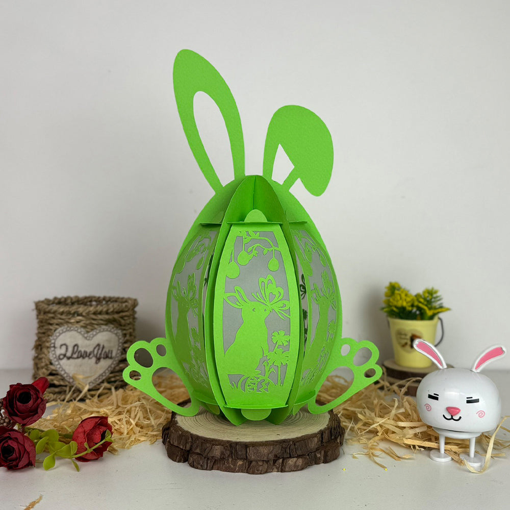 Bunny Easter - 3D Easter Egg Paper Lantern File  - Cricut File  - VEKTOR KRAFT