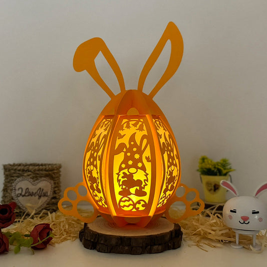 Gnome Easter - 3D Easter Egg Paper Lantern File  - Cricut File  - VEKTOR KRAFT