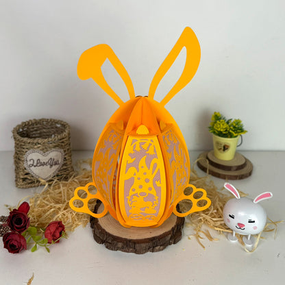 Gnome Easter - 3D Easter Egg Paper Lantern File  - Cricut File  - VEKTOR KRAFT