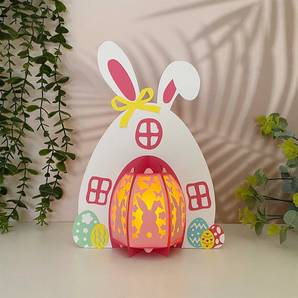 Easter House - 3D Easter Paper Lantern File  - Cricut File  - VEKTOR KRAFT
