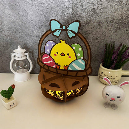 Egg Basket - 3D Easter Paper Lantern File  - Cricut File  - VEKTOR KRAFT