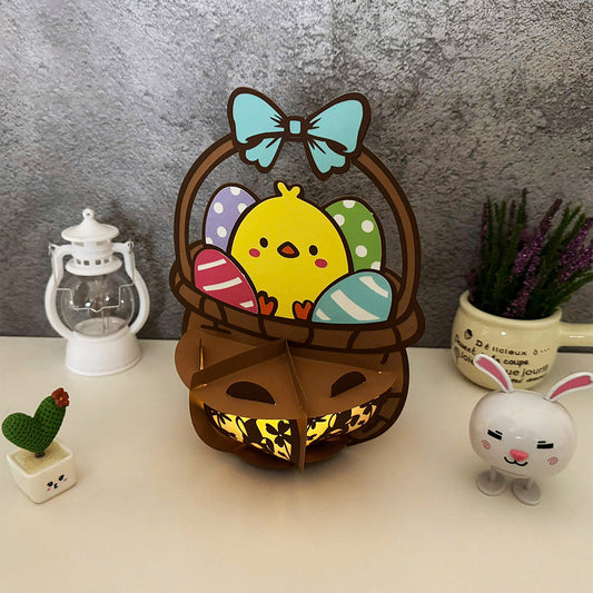 Egg Basket - 3D Easter Paper Lantern File  - Cricut File  - VEKTOR KRAFT