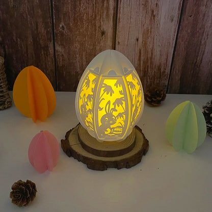 Easter 1 - 3D Egg Small Paper Lantern File  - Cricut File  - VEKTOR KRAFT