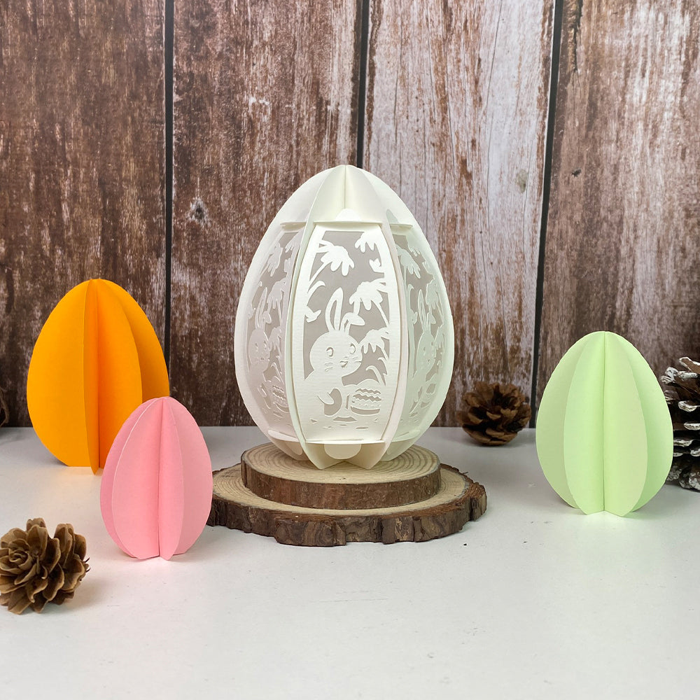 Easter 1 - 3D Egg Small Paper Lantern File  - Cricut File  - VEKTOR KRAFT