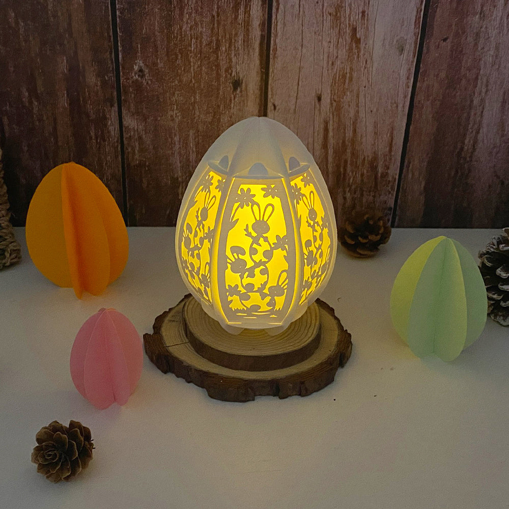 Easter 2 - 3D Egg Small Paper Lantern File  - Cricut File  - VEKTOR KRAFT