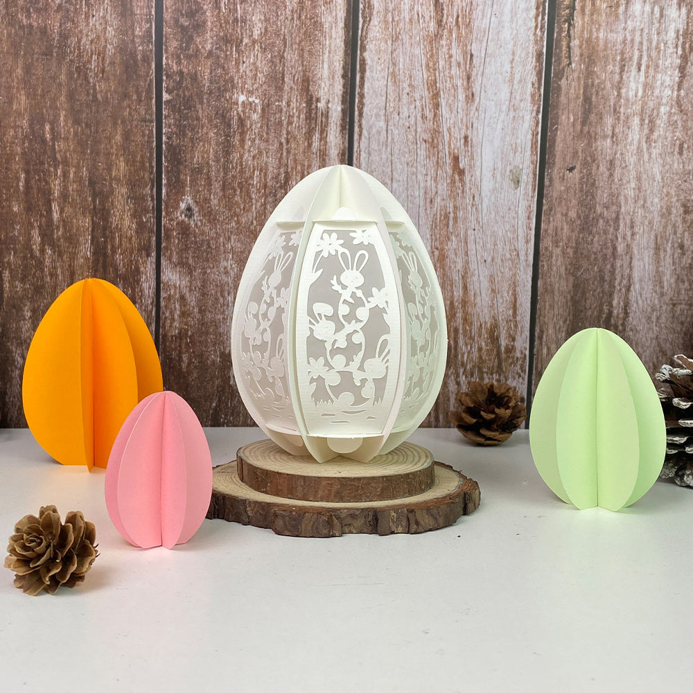 Easter 2 - 3D Egg Small Paper Lantern File  - Cricut File  - VEKTOR KRAFT