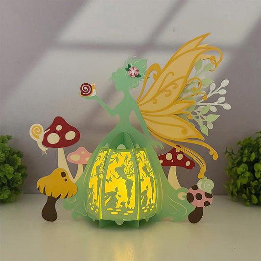 Fairy Easter 1 - 3D Easter Paper Lantern File  - Cricut File  - VEKTOR KRAFT