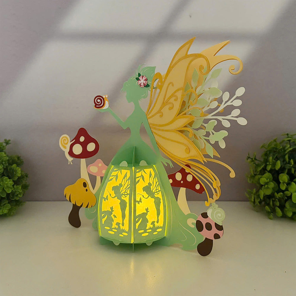 Fairy Easter 1 - 3D Easter Paper Lantern File  - Cricut File  - VEKTOR KRAFT