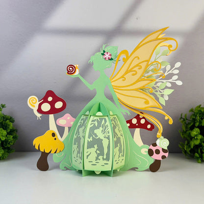 Fairy Easter 1 - 3D Easter Paper Lantern File  - Cricut File  - VEKTOR KRAFT