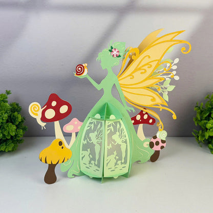 Fairy Easter 1 - 3D Easter Paper Lantern File  - Cricut File  - VEKTOR KRAFT