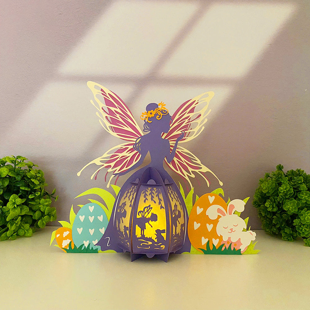 Fairy Easter 2 - 3D Easter Paper Lantern File  - Cricut File  - VEKTOR KRAFT