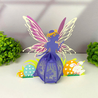 Fairy Easter 2 - 3D Easter Paper Lantern File  - Cricut File  - VEKTOR KRAFT