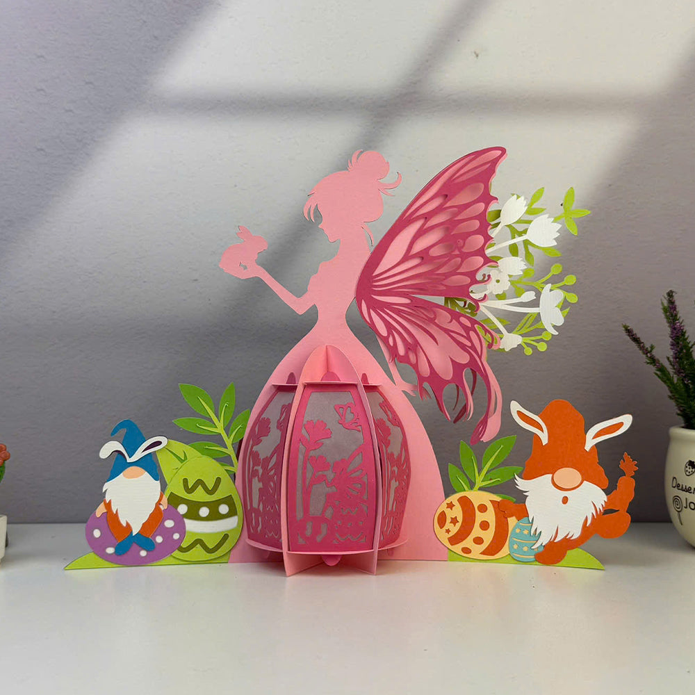 Fairy Easter - 3D Easter Paper Lantern File  - Cricut File  - VEKTOR KRAFT