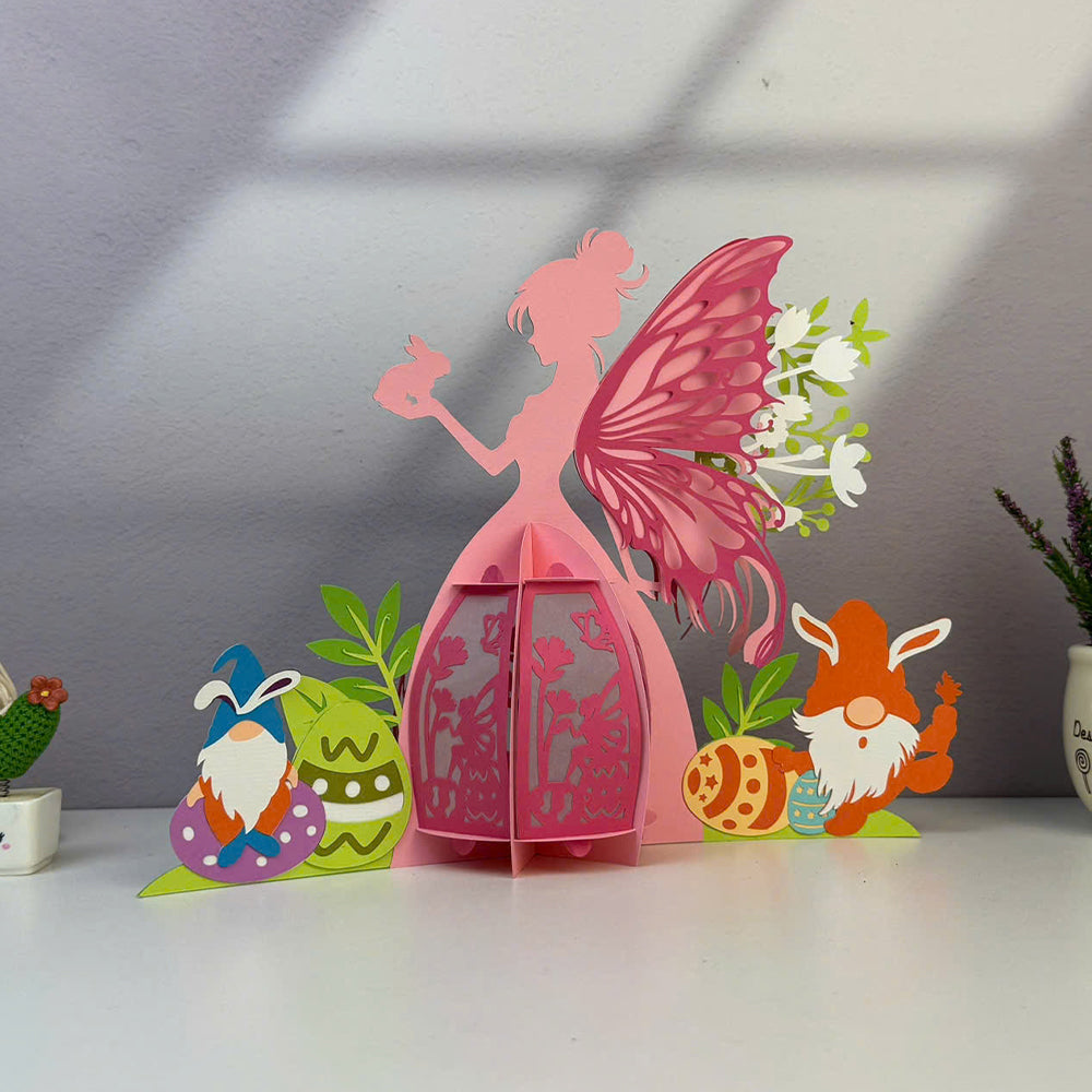 Fairy Easter - 3D Easter Paper Lantern File  - Cricut File  - VEKTOR KRAFT