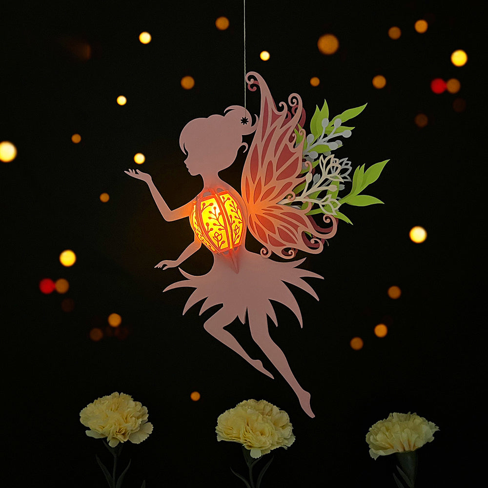 Fairy - 3D Fairy Paper Cut Lantern File  - Cricut File  - VEKTOR KRAFT